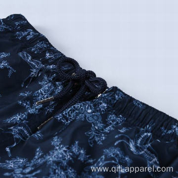 Polyester mens shorts swimwear blue men's sexy swimwear